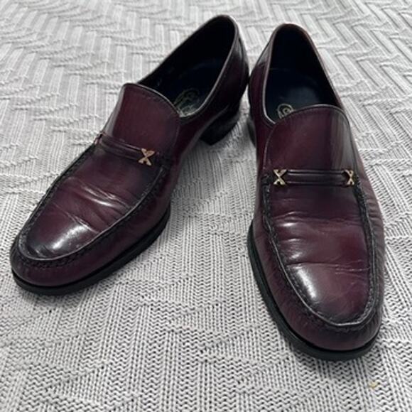 Florsheim mahogany brown leather slip on loafer size 10.5 main image 7